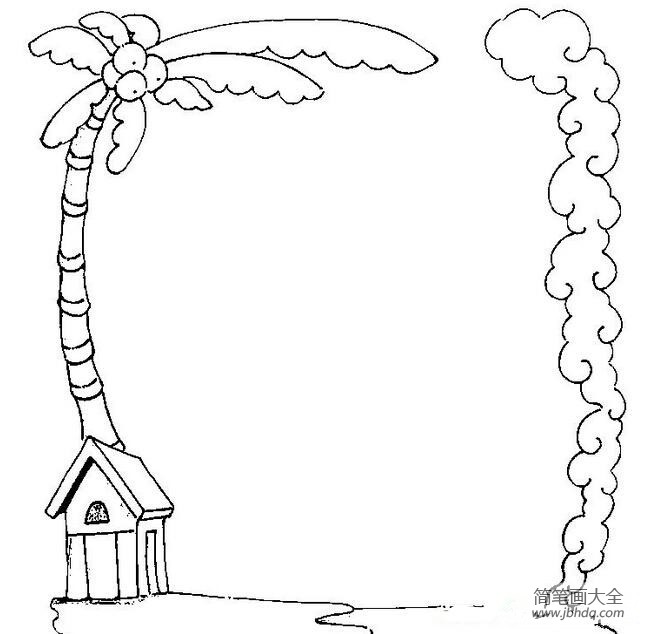 幼儿园椰子树简笔画_椰子树简笔画-简笔画大全