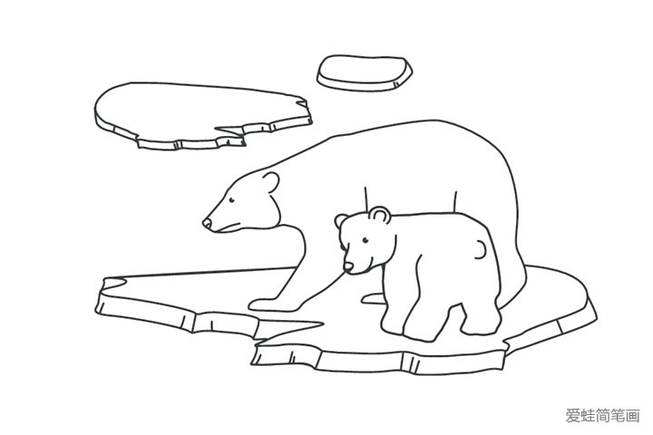 简笔画大全 动物简笔画 北极熊 相关搜索: 北极熊简笔画北极熊图片