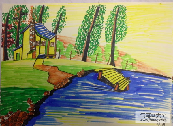 木兰溪儿童绘画图图片