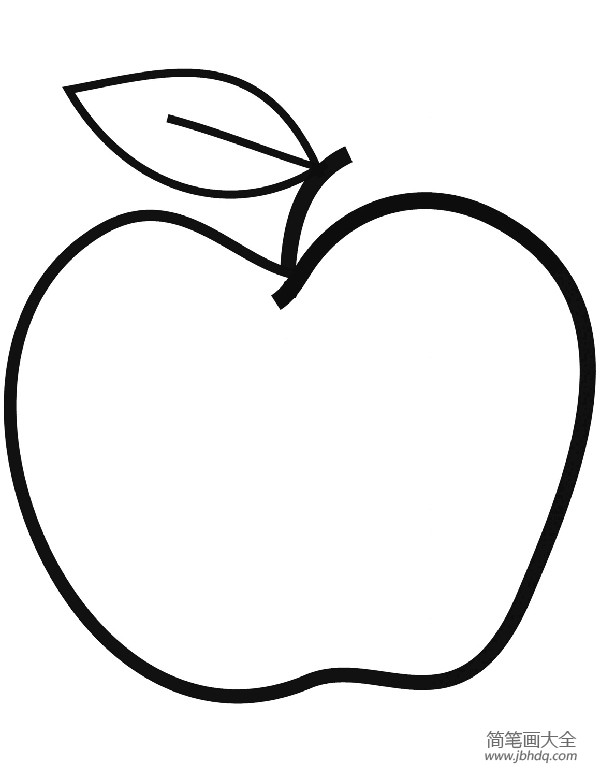 苹果的画法儿童简笔画图片