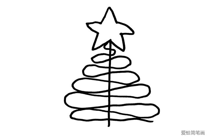 圣诞树简笔画图片1