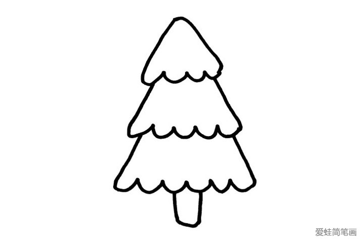 圣诞树简笔画图片3