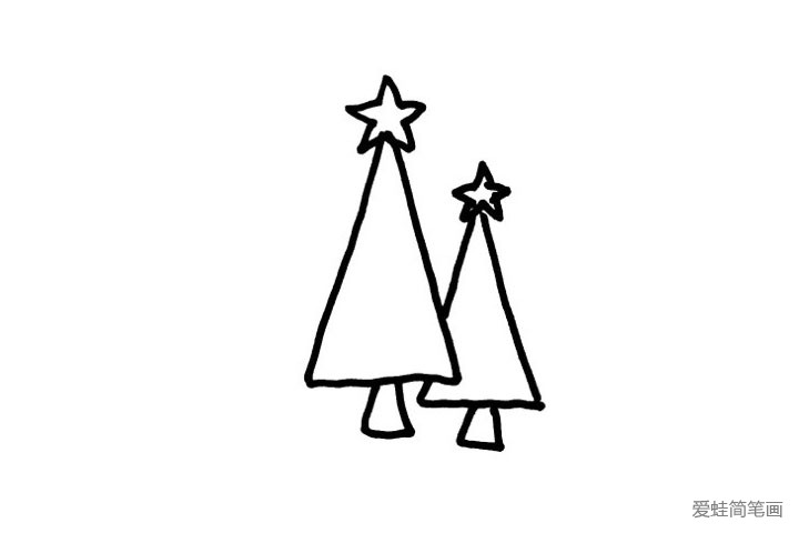 圣诞树简笔画图片4