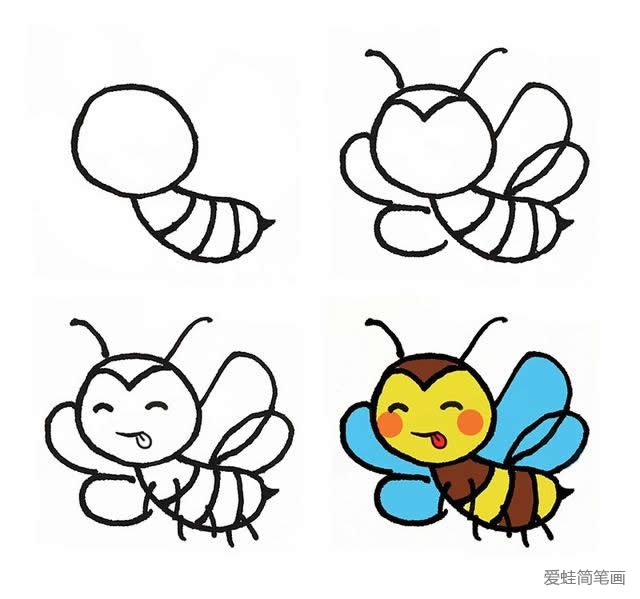 15种昆虫简笔画图片