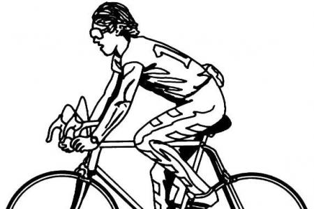 奥运运动简笔画之自行车赛
